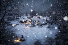 Khung cảnh mùa đông Nhật Bản đẹp như truyện cổ tích với tuyết trắng